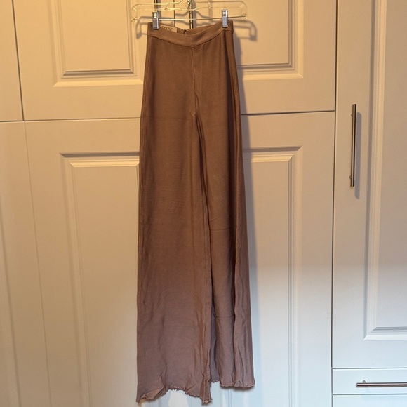 House of CB Brown/Pink Flare Pants - Picture 1 of 4